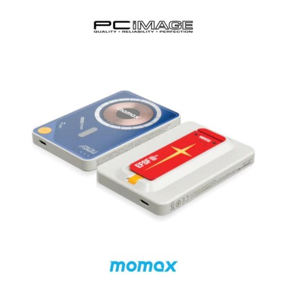 MOMAX IP131GD 1-Power X Pro Magnetic Wireless Power Bank 5000mAh With Built-In USB-C Cable - Limited Edition Mobile Suit Gundam x Momax Collection