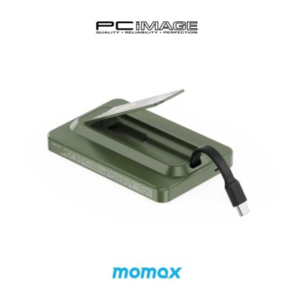 MOMAX IP131GD 1-Power X Pro Magnetic Wireless Power Bank 5000mAh With Built-In USB-C Cable - Limited Edition Mobile Suit Gundam x Momax Collection