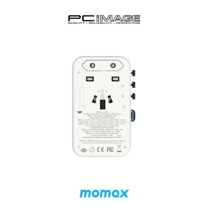 MOMAX UA18GD 1-World+ 3-Port Travel GaN Charger With Built-in USB-C Cable 70W - Limited Edition Mobile Suit Gundam x Momax Collection