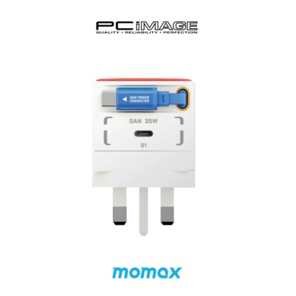 MOMAX UM72UKGD / UK76UKGD 1-Charge+ 1-Port GaN Charger With Built-In USB-C Cable 35W / 65W - Limited Edition Mobile Suit Gundam x Momax Collection