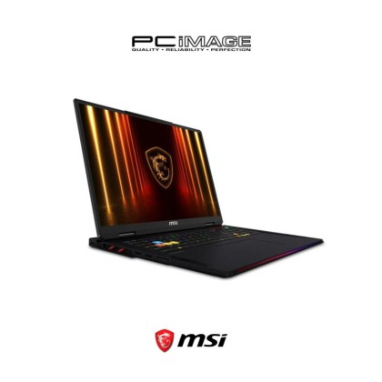 MSI RAIDER 18 HX AI A2XWIG-048MY Gaming Laptop (U9-285HX AI/64GB 6400MHZ(32+32)/4TB SSD(2TB GEN5+2TB GEN4)/RTX5080 16GB/18" UHD+ 120HZ/W11H/2YW ONSITE/CORE BLACK/PER KEY RGB GAMING KB COPILOT KEY)