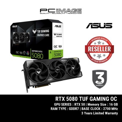 ASUS TUF GAMING GEFORCE RTX5080 OC 16GB GDDR7 GPU GRAPHIC CARD