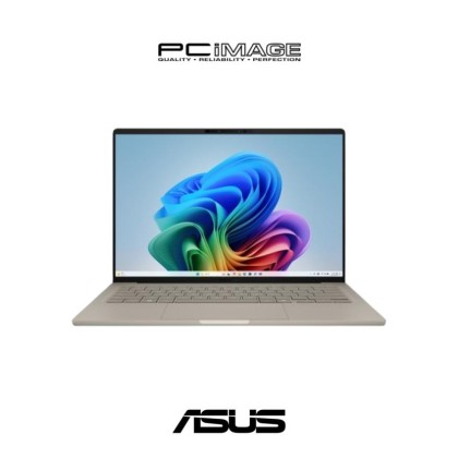 ASUS ZENBOOK A14 (UX3407Q-ASB0226WS/28WS) SD X1-26-100, 32GB LPDDR5X, 1TB SSD, Qualcomm Adreno, 14" WUXGA 60HZ, Win11H, OfficeHNS24+365 Basic, 2 Years Warranty