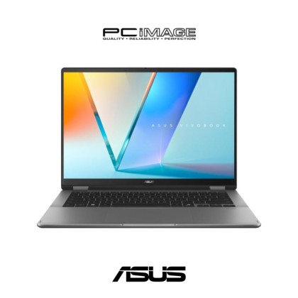 ASUS VIVOBOOK 14 FLIP OLED (TP3407S-AQL028WS) U7-258V, 32GB LPDDR5X, 1TB SSD, Intel ARC, 14" WUXGA OLED 60HZ, Win11H, OfficeHNS24+365 Basic, 2 Years Warranty Matte Grey