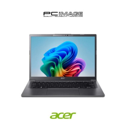 ACER Aspire 14 AI A14-52M-51NE 14" Laptop Steel Grey (U5 226V, 16GB LPDDR5X, 512GB SSD, Intel, Win11H, OfficeHNS24+M365 Basic, 2YW)