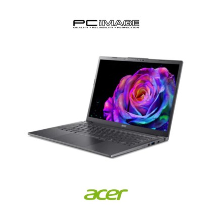 ACER Aspire 14 AI A14-52M-51NE 14" Laptop Steel Grey (U5 226V, 16GB LPDDR5X, 512GB SSD, Intel, Win11H, OfficeHNS24+M365 Basic, 2YW)