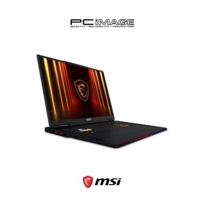 MSI Raider 18 HX AI A2XWJG-068MY 18" GeForce RTX™ 5090 24GB Gaming Laptop Core Black (U9-285HX AI, 64GB 6400Mhz, 4TB SSD, 18" UHD+ 120Hz, Win11H, 2YW)