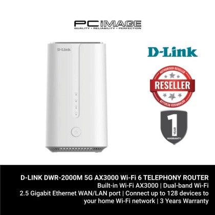 D-LINK DWR-2000M 5G AX3000 Wi-Fi 6 TELEPHONY ROUTER