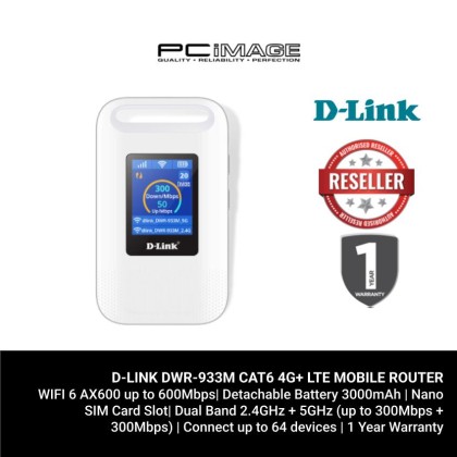 D-LINK DWR-933M CAT6 4G+ LTE MOBILE ROUTER