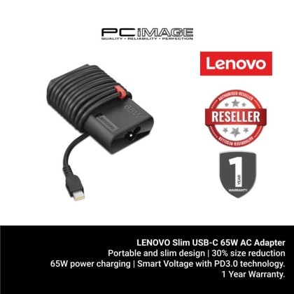 LENOVO Slim USB-C 65W AC Adapter LENOVO Slim USB-C 65W AC Adapter