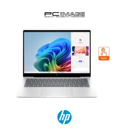 HP Omnibook X 14-FE1013QU 14" Laptop Glacier Silver (SD X1P-42-100, 16GB DDR5, 512GB SSD, Adreno, Win11H, OfficeMS24+365 Basic, 2YW)