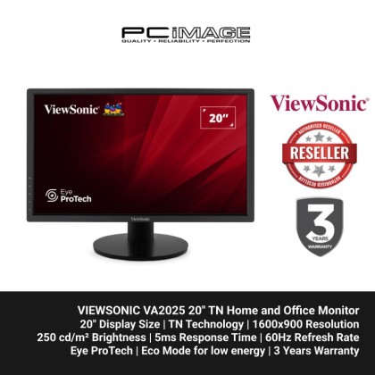 VIEWSONIC VA2025-H 20" TN Home and Office Monitor