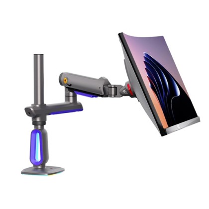 NB NORTH BAYOU G80 LED RGB MONITOR ARM GAS-STRUT FLEXI MOUNT 360 DEGREE ROTATABLE FOR 32" - 60", UP TO 20KG