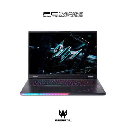 ACER Predator Helios 18 AI PH18-73-99SQ GeForce RTX™ 5080 16GB 18" Gaming Laptop Black (U9 275HX, 96GB DDR5, 4TB SSD, 18" WQXGA 2K 250Hz, Win11H, OfficeHNS24+M365Basic, 2YW)