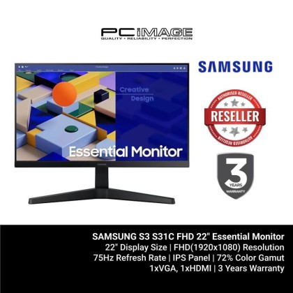 SAMSUNG S3 S31C FHD 22" Essential Monitor SAMSUNG S3 S31C FHD 22" Essential Monitor