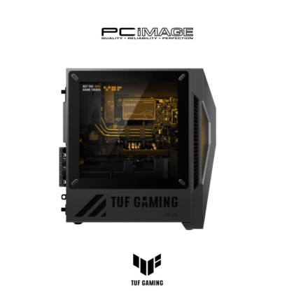 ASUS TUF GAMING T500 MINI TOWER T500MV-13420H282W I5-13420H/16GB D5-5600/512GB/RTX3050 6GB/W11H/3YW/SOLAR ECLIPSE GRAY (GAMING RGB KEYBOARD(USB)+ MOUSE