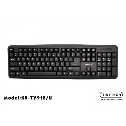 TINYTECH KB-TY912 USB COMPUTER KEYBOARD (BLACK) TINYTECH KB-TY912 USB COMPUTER KEYBOARD (BLACK)
