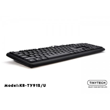 TINYTECH KB-TY912 USB COMPUTER KEYBOARD (BLACK) TINYTECH KB-TY912 USB COMPUTER KEYBOARD (BLACK)