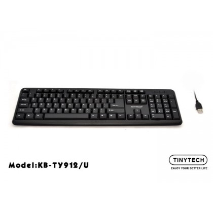 TINYTECH KB-TY912 USB COMPUTER KEYBOARD (BLACK) TINYTECH KB-TY912 USB COMPUTER KEYBOARD (BLACK)