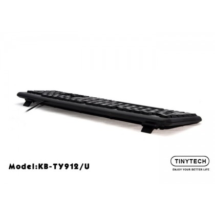 TINYTECH KB-TY912 USB COMPUTER KEYBOARD (BLACK) TINYTECH KB-TY912 USB COMPUTER KEYBOARD (BLACK)