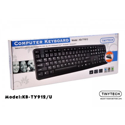 TINYTECH KB-TY912 USB COMPUTER KEYBOARD (BLACK) TINYTECH KB-TY912 USB COMPUTER KEYBOARD (BLACK)