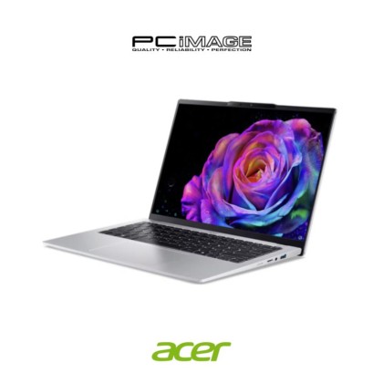 ACER Swift GO 14 SFG14-74-9950 14" Laptop Pure Silver (U9-285H, 32GB DDR5, 1TB SSD, Intel Arc, 14" WQXGA+ OLED, Win11H, OfficeHome24, 2YW)