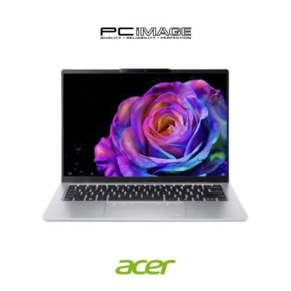ACER Swift GO 14 SFG14-74-9950 14" Laptop Pure Silver (U9-285H, 32GB DDR5, 1TB SSD, Intel Arc, 14" WQXGA+ OLED, Win11H, OfficeHome24, 2YW)