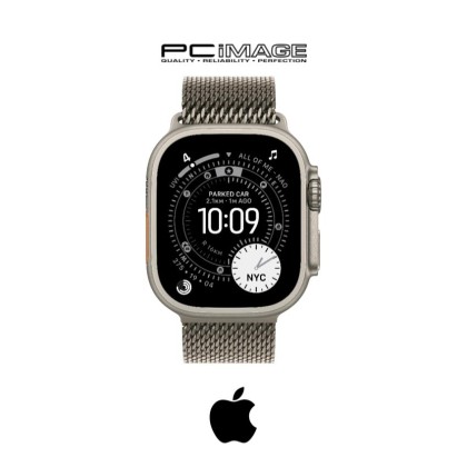 [ PRE-ORDER] APPLE Watch Ultra 3 GPS+CL 49MM Natural Titanium Case with Titanium Milanese Loop Band