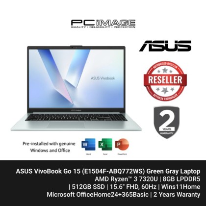 ASUS VivoBook Go 15 (E1504F-ABQ772WS) R3-7320U/8GB/512GB/15.6"FHD/SSD/ATI/W11/HS+M365/3YW