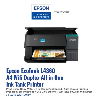 EPSON EcoTank L4360 A4 Wi-Fi Duplex All-in-One Ink Tank Printer + FREE RM150 TNG EPSON EcoTank L4360 A4 Wi-Fi Duplex All-in-One Ink Tank Printer + FREE RM150 TNG