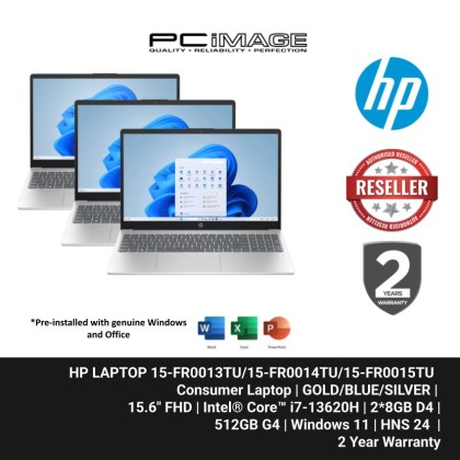 HP LAPTOP 15-FR0013TU/14TU/15TU I7-13620H/2*8GB D4-3200/512GB G4/INTEL/15.6" FHD IPS/W11H/HOME24/2YW
