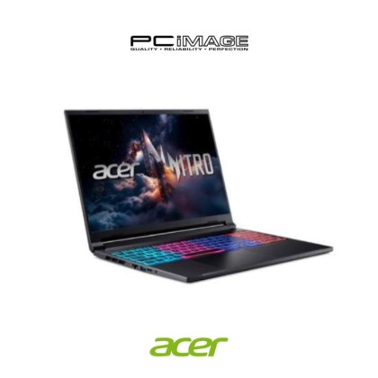 ACER NITRO V16S ANV16S-71-715L GeForce RTX™ 55060 CORE 7 240H/16GB D5-5600/512GB G4/RTX5060 8GB/16" WUXGA 180HZ/W11H/HNS24/2YW(1STYITW)/BLACK Gaming Laptop