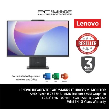 LENOVO IDEACENTRE AIO 24ARR9 F0HR009YMI/R5-7535HS/16GB D5-4800/512GB G4/RADEON/23.8" FHD 100HZ TOUCH/W11H/HOME24/3YWPC/LUNA GREY LENOVO IDEACENTRE AIO 24ARR9 F0HR009YMI/R5-7535HS/16GB D5-4800/512GB G4/RADEON/23.8" FHD 100HZ TOUCH/W11H/HOME24/3YWPC/LUNA GREY