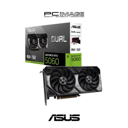 ASUS Dual Geforce RTX5080 8GB GDDR7 Graphic Card (DUAL-RTX5060-8GB)