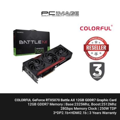 COLORFUL GeForce RTX5070 Battle AX 12GB GDDR7 Graphic Card COLORFUL GeForce RTX5070 Battle AX 12GB GDDR7 Graphic Card