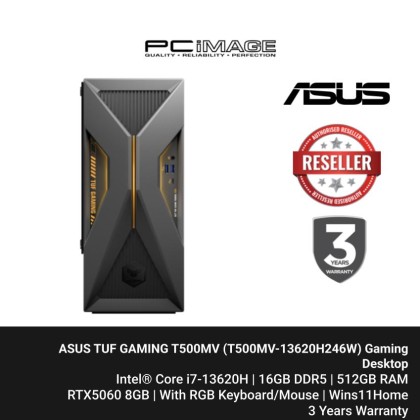 Asus TUF T500MV-13620H246W Gaming Desktop PC ( i7-13620H, 16GB, 1TB SSD, RTX5060 8GB, W11 )