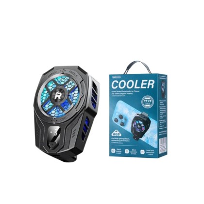 REMAX RT-F9I ICYZUN SERIES CLAMP COOLER FOR PHONES AND TABLETS PHONE COOLER- BLACK 6MW