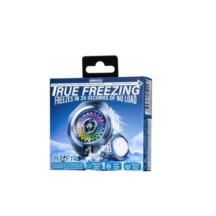 REMAX RT-F14 DIGITAL TRUE ICING CELL LED DIGITAL DISPLAY PHONE COOLER / POWER 10W / TYPE-C  - BLACK 6MW