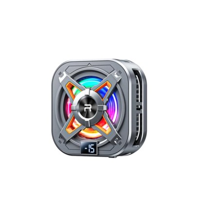 REMAX RT-F15 DIGITAL TRUE ICING CELL LED DIGITAL DISPLAY PHONE COOLER / POWER 10W / TYPE-C  - BLACK 6MW