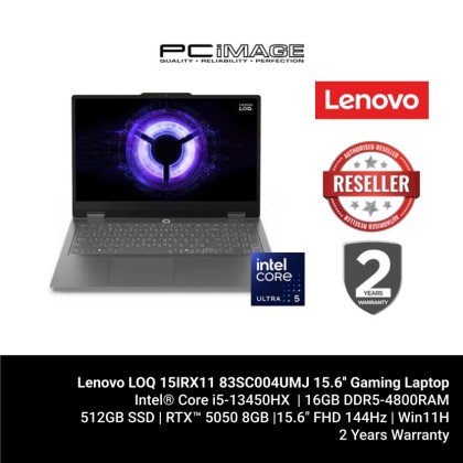 LENOVO LOQ ESSENTIAL 15IRX11 83SC004UMJ/I5-13450HX/16GB DDR5/512GB G4/RTX5050 8GB/15.6" FHD/W11H/WHITE BACKLIT/LUNA GREY/2YW LENOVO LOQ ESSENTIAL 15IRX11 83SC004UMJ/I5-13450HX/16GB DDR5/512GB G4/RTX5050 8GB/15.6" FHD/W11H/WHITE BACKLIT/LUNA GREY/2YW