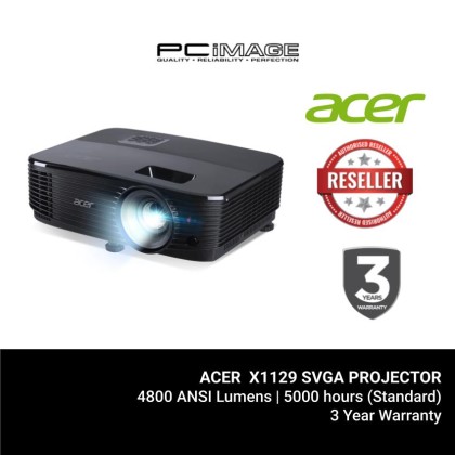 ACER X1129 SVGA 4800 LUMENS DLP PROJECTOR ( 4800 ANSI LUMENS ) ACER X1129 SVGA 4800 LUMENS DLP PROJECTOR ( 4800 ANSI LUMENS )