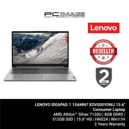 LENOVO IDEAPAD 1 15AMN7 82VG00YDMJ/ATHLON 7120U/8GB (OB) DDR5/512GB/15.6" HD/W11H/HOME24/CLOUD GREY/1YWPC LENOVO IDEAPAD 1 15AMN7 82VG00YDMJ/ATHLON 7120U/8GB (OB) DDR5/512GB/15.6" HD/W11H/HOME24/CLOUD GREY/1YWPC