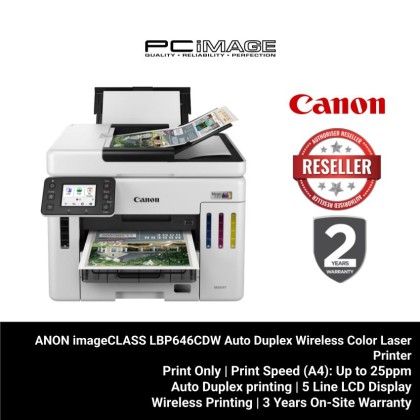 CANON imageCLASS LBP646CDW Auto Duplex Wireless Color laser Printer