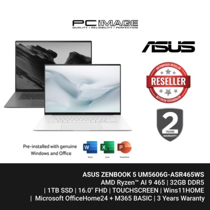 ASUS ZENBOOK 5 UM5606G-ASR465WS AI 9 465/32GB/1TB/16.0"/OLED/W11H/OFFICE HOME 24(MY)+M365 BASIC/2YW ASUS ZENBOOK 5 UM5606G-ASR465WS AI 9 465/32GB/1TB/16.0"/OLED/W11H/OFFICE HOME 24(MY)+M365 BASIC/2YW