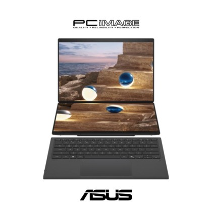 ASUS ZENBOOK DUO UX8407A-ASN388WS 14.0" CONSUMER LAPTOP CORE ULTRA X9 388H/32GB/2TB/14.0" FHD/W11H/OFFICE HOME 24(MY)+M365 BASIC/GRAY/2YW