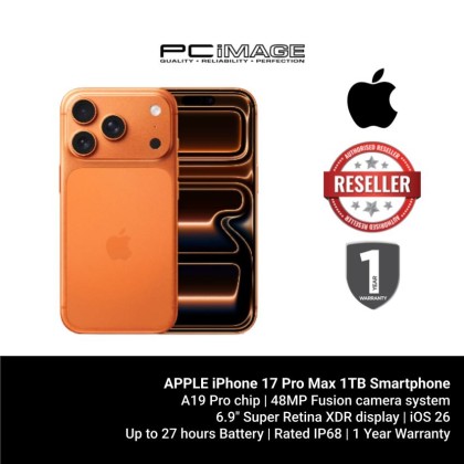[PRE-ORDER] Apple iPhone 17 Pro Max 1TB Cosmic Orange