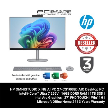 HP OMNISTUDIO X NG AI PC 27-CS1008D ULTRA 7-256V/16GB D5/1TB/27" FHD TOUCH/W11H/HOME24/WHITE/3YW