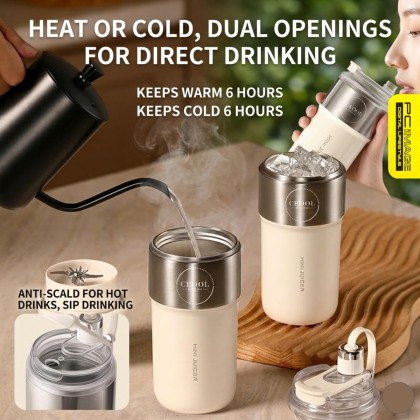 CEOOL GC-ZK37B 400ML MINI BLENDER/26 BLADES/VOLTAGE 7.4V/20S - BLACK 3MW