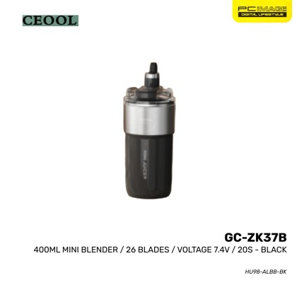 CEOOL GC-ZK37B 400ML MINI BLENDER/26 BLADES/VOLTAGE 7.4V/20S - BLACK 3MW