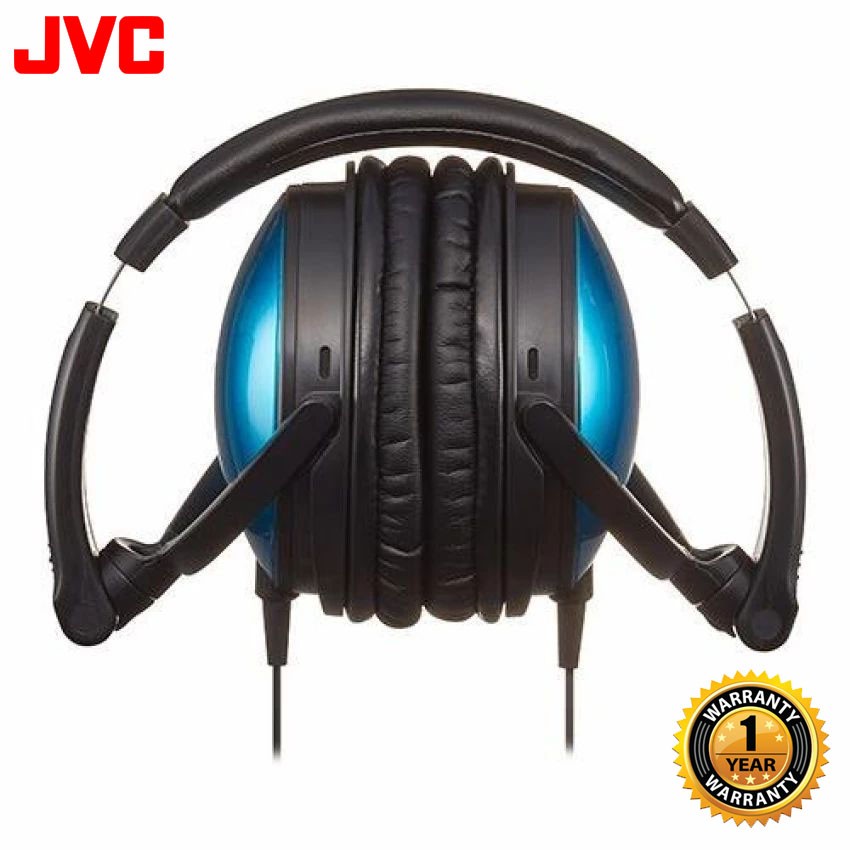 JVC HASR625 Portable Over Ear Headphone With Mic & Remote (Blue) PC